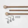 Carved Light Woodtone Ball Curtain Rod Natural - Opalhouse™ -Decor Haven Shop GUEST acdec88a f68b 4979 b3ac 769ff9cad2d4