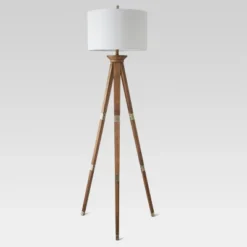 Oak Wood Tripod Floor Lamp Dark Brown - Threshold™ -Decor Haven Shop GUEST b5ab96e0 432f 4e8b 8afb fa38a8c1b3fe