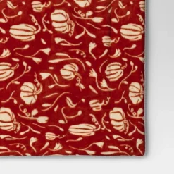 Mini Pumpkin Printed Plush With Shearling Reverse Throw Blanket - Threshold™ -Decor Haven Shop GUEST b60a419a 1e21 4dc8 bddb 5d71211cccc0
