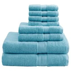 8pc Cotton Bath Towel Set -Decor Haven Shop GUEST b8321ab9 2c3e 4e62 a340 fddc4de82e9e