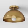 Valencia Flush Mount Ceiling Light Brass - Threshold⢠2 Valencia Flush Mount Ceiling Light Brass - Threshold⢠-Decor Haven Shop GUEST b98a9a40 143f 4749 b4e0 f18af9f674b9