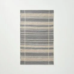 Wool Blend Variegated Stripe Area Rug Dark Gray - Hearth & Hand™ With Magnolia -Decor Haven Shop GUEST c629a83d a738 4bab bd2a 06965392a6e8