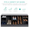 Best Choice Products 46in Shoe Storage Organization Rack Bench For Entryway, Bedroom W/ Padded Seat, 10 Cubbies - Gray -Decor Haven Shop GUEST c63383c4 a676 4068 aefc 0370fb622efb