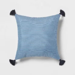 5pc Block Print With Border Comforter Bedding Set White/Blue - Threshold™ -Decor Haven Shop GUEST c694dc91 e0ad 45f3 8331 20bfeed2019f