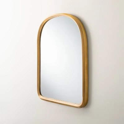 Arched Metal Frame Mirror Brass Finish - Hearth & Hand™ With Magnolia 3 Arched Metal Frame Mirror Brass Finish - Hearth & Hand™ With Magnolia - Image 2