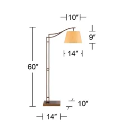 Franklin Iron Works Tahoe Rustic Industrial Downbridge Arc Floor Lamp 60" Tall Bronze Metal Faux Leather Empire Shade For Living Room Reading Bedroom 16 Franklin Iron Works Tahoe Rustic Industrial Downbridge Arc Floor Lamp 60" Tall Bronze Metal Faux Leather Empire Shade For Living Room Reading Bedroom -Decor Haven Shop GUEST cdcb0041 14d4 4985 b75a b2028eeb3b00