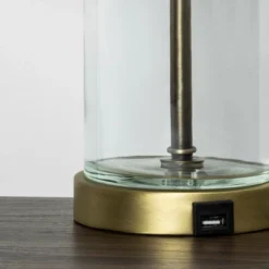 Fillable Accent With USB Table Lamp Brass - Threshold -Decor Haven Shop GUEST cde816b4 4d22 45b7 aad0 2e1664c1a18c