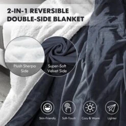 Tangkula 50" X 60" Heated Electric Reversible Fleece Blanket Blanket Throw W/ 10 Heat Levels, 9 Hours Auto Shut-Off, Overheat Protection Gray -Decor Haven Shop GUEST d3252b34 07aa 4a6a 8b36 e8c05149c508