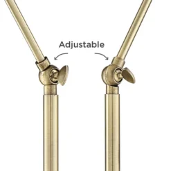 Possini Euro Design Sentry Modern Mid Century Desk Lamp 23" High Black Brass With USB Charging Port LED Adjustable Cone Shade For Bedroom Living Room -Decor Haven Shop GUEST d3ce9263 7a5c 44b4 9cc2 8c349dada242