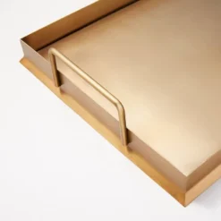 Beveled 12" X 16" Metal Decor Tray Brass Finish - Hearth & Hand™ With Magnolia -Decor Haven Shop GUEST d65f60f1 7931 46c6 9fde 1ee80041ecb1