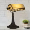 Hastings Home Tiffany Style Bankers LED Desk Lamp – 16" High, Dark Brown 2 Hastings Home Tiffany Style Bankers LED Desk Lamp – 16" High, Dark Brown -Decor Haven Shop GUEST e093c69c e6d4 4837 8039 f9be9ce37045