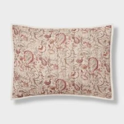 Voile Paisley Printed Quilt Sham Cream - Threshold™ -Decor Haven Shop GUEST e0f4f329 7b2b 4e95 8132 3a5419a69f2c