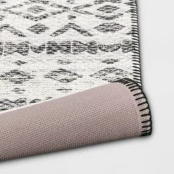 Diamond Printed Accent Aztec Rug Black - Opalhouse™ -Decor Haven Shop GUEST e3046680 f1c2 4786 85e6 13127e4d5137