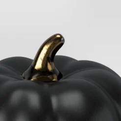 Set Of 3 Small Ceramic Halloween Pumpkins With Gold Stem - Threshold™ -Decor Haven Shop GUEST e522c71c 5236 4716 87d9 cb99acca79a8