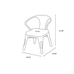 Set Of 2 Harper & Hudson Kids' Metal Activity Chairs - ACEssentials -Decor Haven Shop GUEST e7185e2c 790c 4477 ab1f bdc95d67ad72