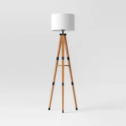 Tripod Floor Lamp With Shelf Brown Wood - Threshold™ -Decor Haven Shop GUEST ea3ba26a 585d 476c be10 3b33e5b59195