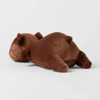 Bear Weighted Plush Kids' Throw Pillow Brown - Pillowfort™ 4 Bear Weighted Plush Kids' Throw Pillow Brown - Pillowfort™ - Image 2