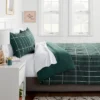 Grid Print Microfiber Reversible Comforter & Sheet Set Dark Green - Room Essentials™ 2 Grid Print Microfiber Reversible Comforter & Sheet Set Dark Green - Room Essentials™ -Decor Haven Shop GUEST f2916d48 beca 4579 83de 73f308bcc6b6
