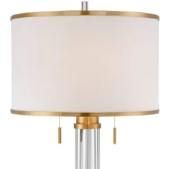 Possini Euro Design Cadence Modern Floor Lamp Standing 62" Tall Crystal Glass Column Satin Brass Linen Drum Shade For Living Room Bedroom Office House 12 Possini Euro Design Cadence Modern Floor Lamp Standing 62" Tall Crystal Glass Column Satin Brass Linen Drum Shade For Living Room Bedroom Office House -Decor Haven Shop GUEST f4d9487e bd8e 4d4e ab08 6d302613901b