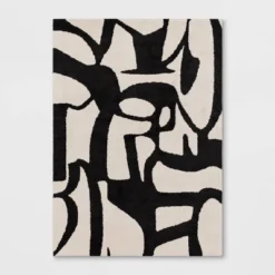 Abstract Inkblot Rug Black/White - Threshold™ -Decor Haven Shop GUEST f515f58c 4fc4 473d 8b9e f1ee81b22a0b