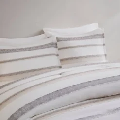 Madison Park 5pc Cove Clipped Jacquard Comforter Set White/Assorted Beiges -Decor Haven Shop GUEST fd05b8f6 89ca 411c b783 644df258ccaa